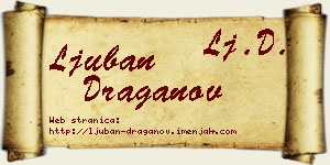 Ljuban Draganov vizit kartica